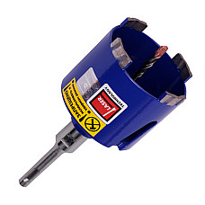 Монтажная коронка с алмазным напылением для подрозетников Distar DDS-W d82*SDS+ T-Beton