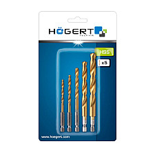 Set burghie pentru metal cu sant hexagonal Hoegert HT6D180