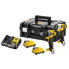 Set scule cu acumulator DeWALT DCK2110L2T (DCD701+DCF801)