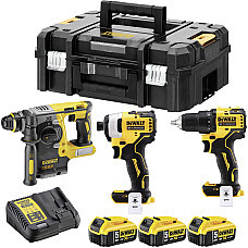 Набор аккумуляторных инструментов DEWALT DCK377P3T (DCH273+DCD708+DCF809)