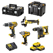 Набор аккумуляторных инструментов DEWALT DCK428P3T (DCH273+DCG405+DCF894+DCD796)