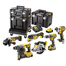 Набор аккумуляторных инструментов DEWALT DCK685P3T (DCH273+DCG405+DCF887+DCD796+DCS570+DCS355)