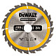 Disc circular DEWALT 190x30mm 24T D..