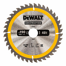 Disc de tăiere DEWALT 190x30mm 40T DT1945