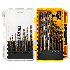 Set de burghie din metal negru și auriu 23 buc DT70729-QZ