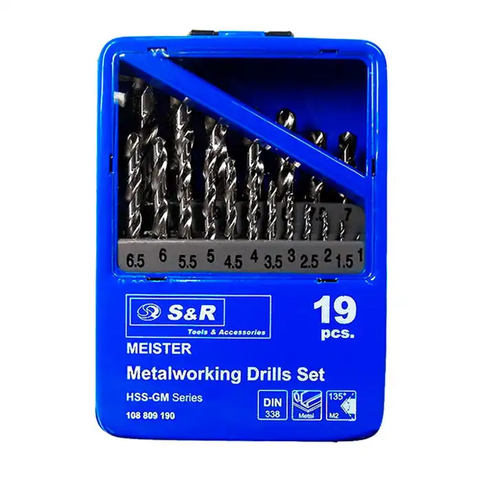Набор сверл по металлу S&R Meister ..