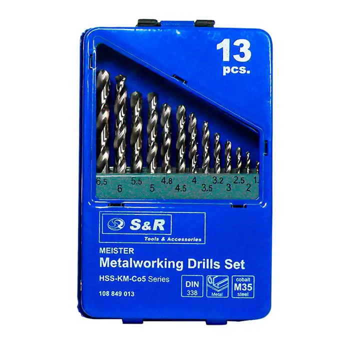 Набор сверл по металлу HSS-KM-Co5 S&R Meister..