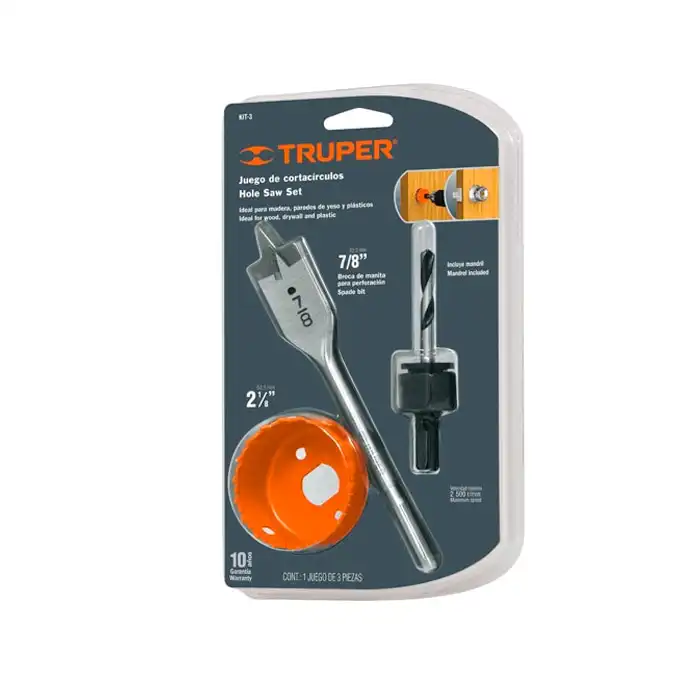 Набор коронок по дереву Truper Kit-3..