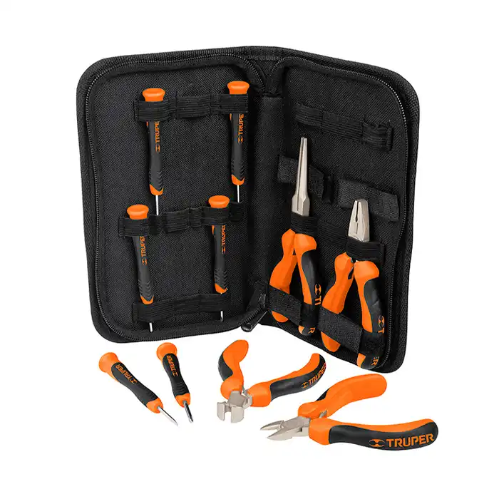 Набор миниплоскогубцев и отверток Truper JGO-..
