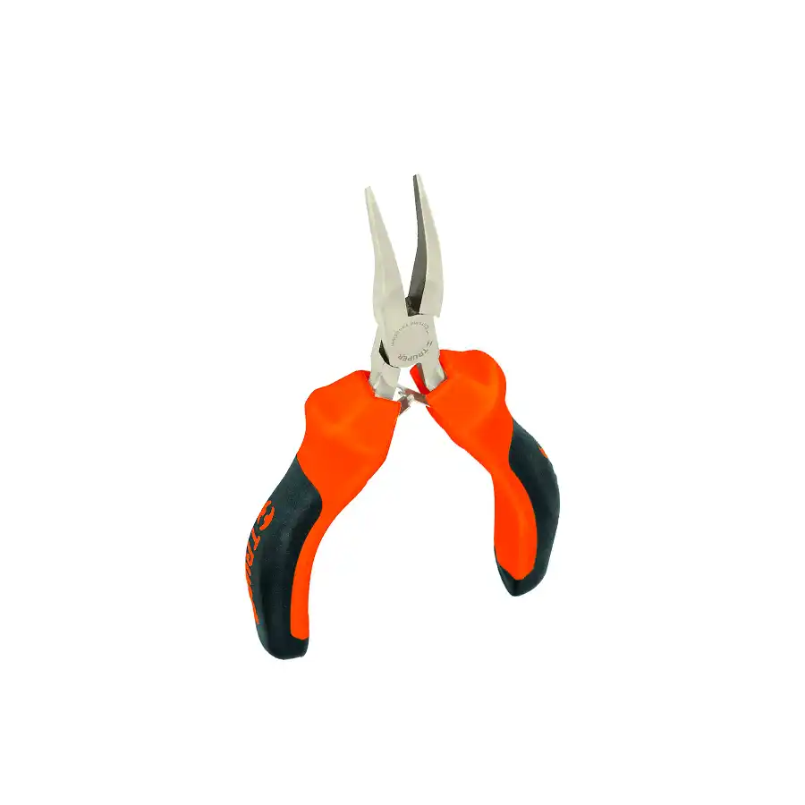 Тонконосые загнутые мини-плоскогубцы Truper P..