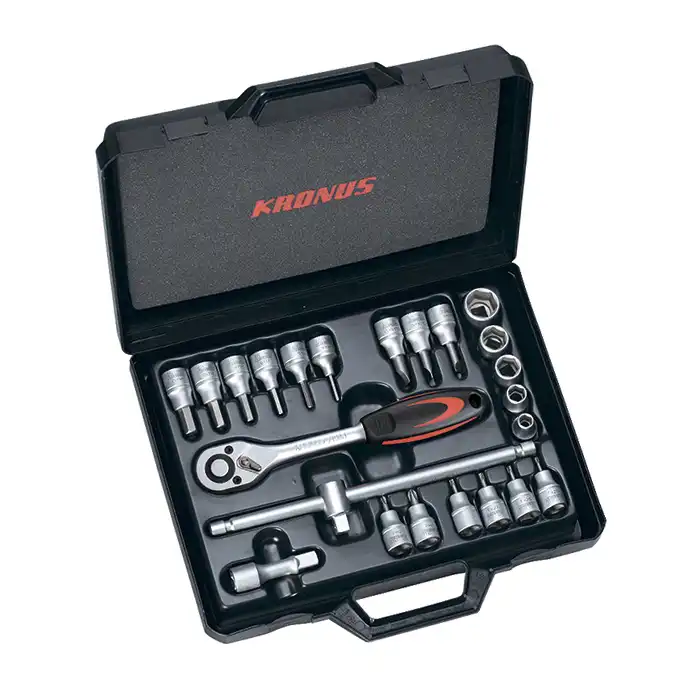 Набор головок и принадлежностей KRONUS 7201PC..