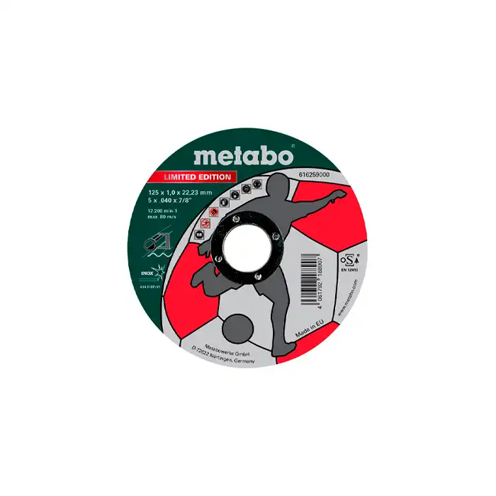 Отрезной диск Metabo INOX LE Soccer 125x1,0x2..