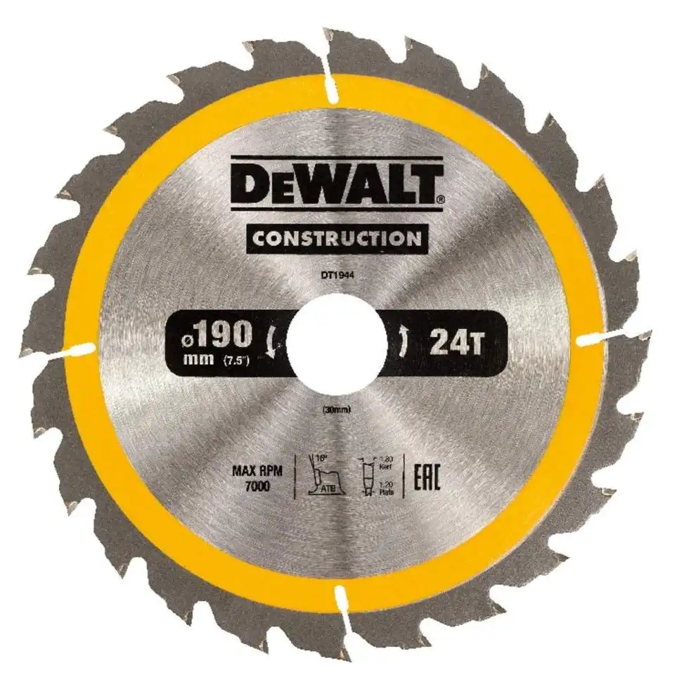 Пильный диск DEWALT 190x30mm 24T DT1944..