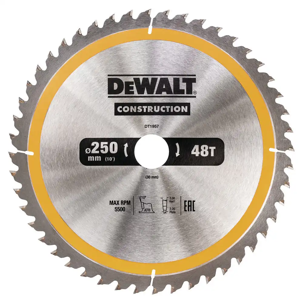 Пильный диск DEWALT 250x30mm 48T DT1957..