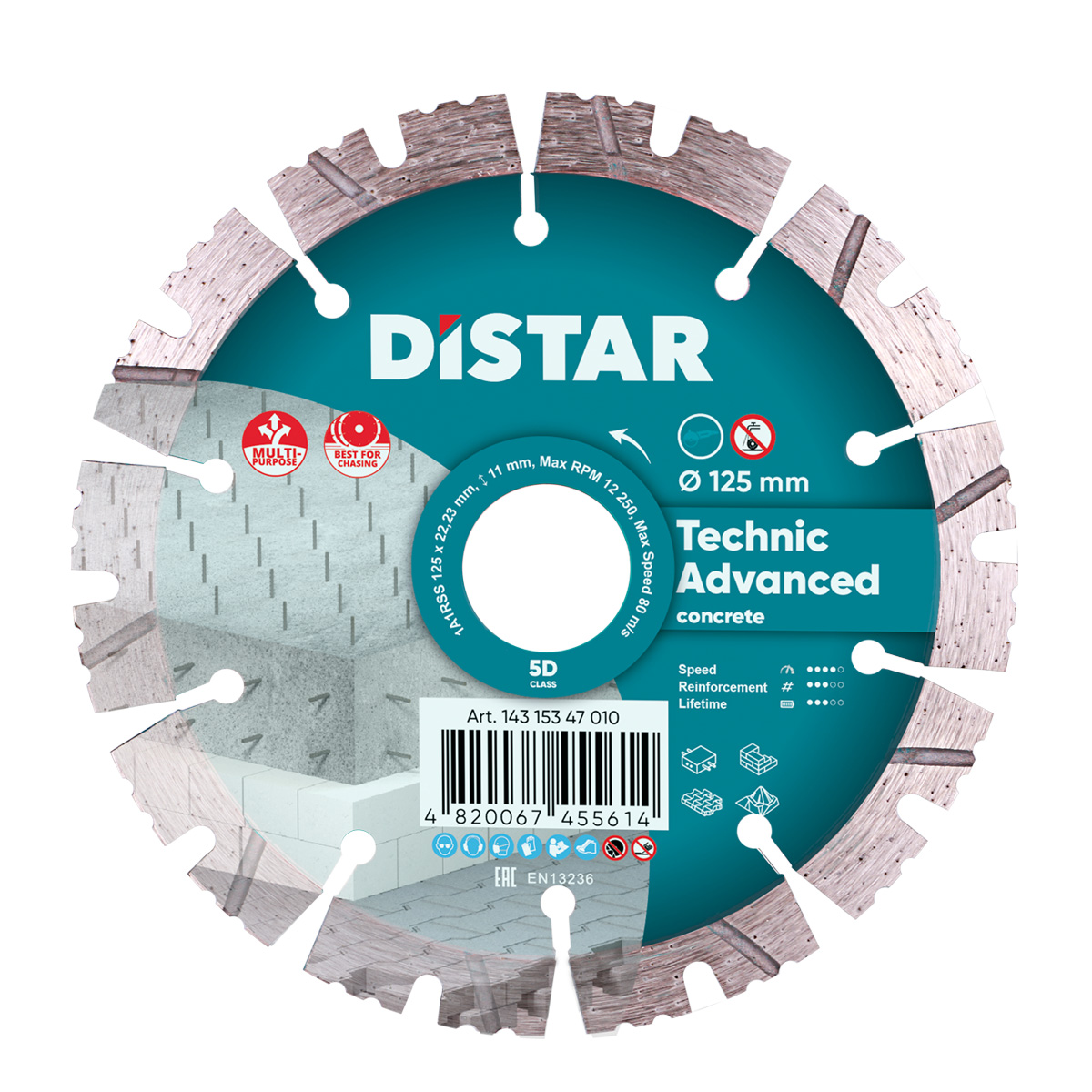Disc diamantat DISTAR pentru beton Technic Ad..