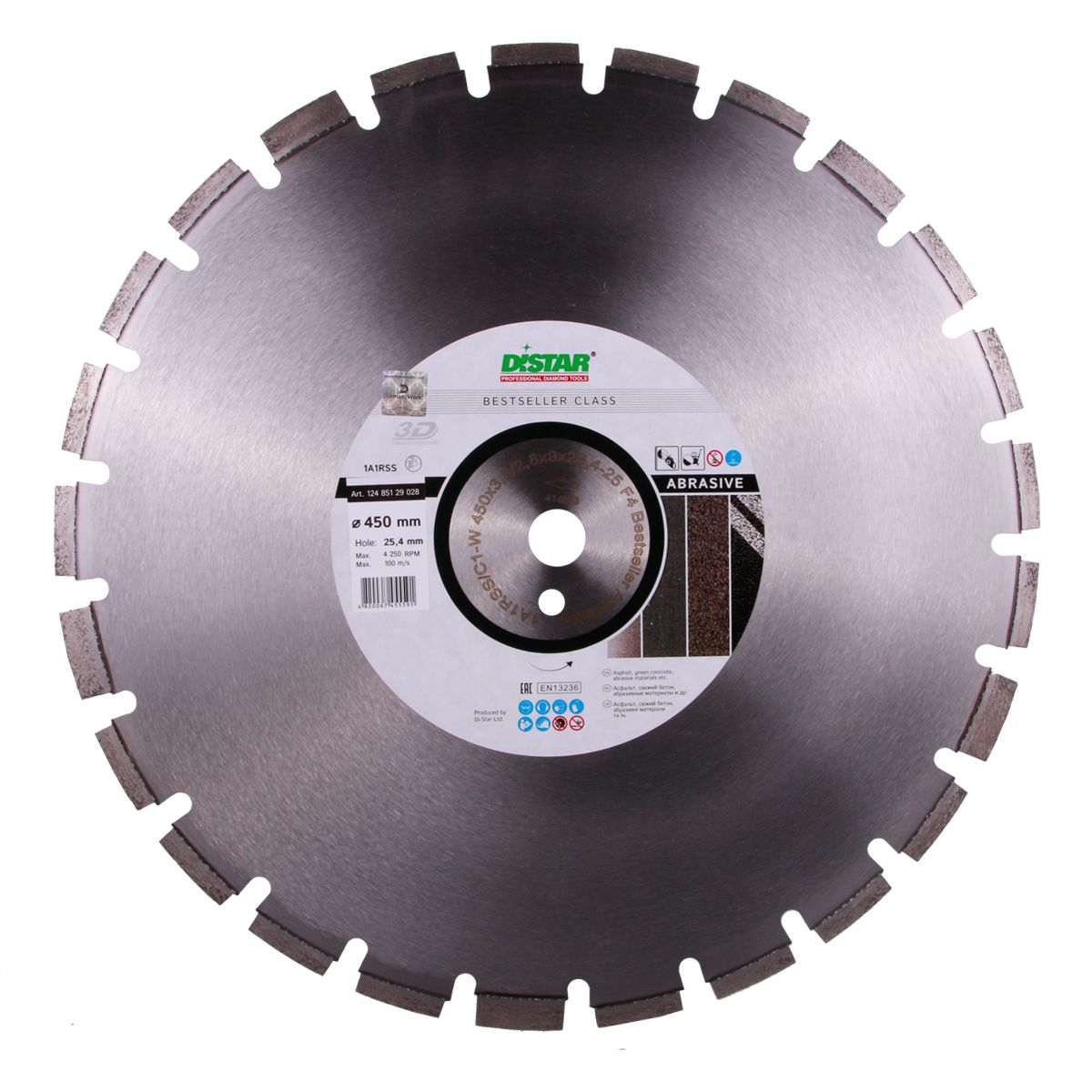 Disc diamantat DISTAR pentru asfalt si beton ..