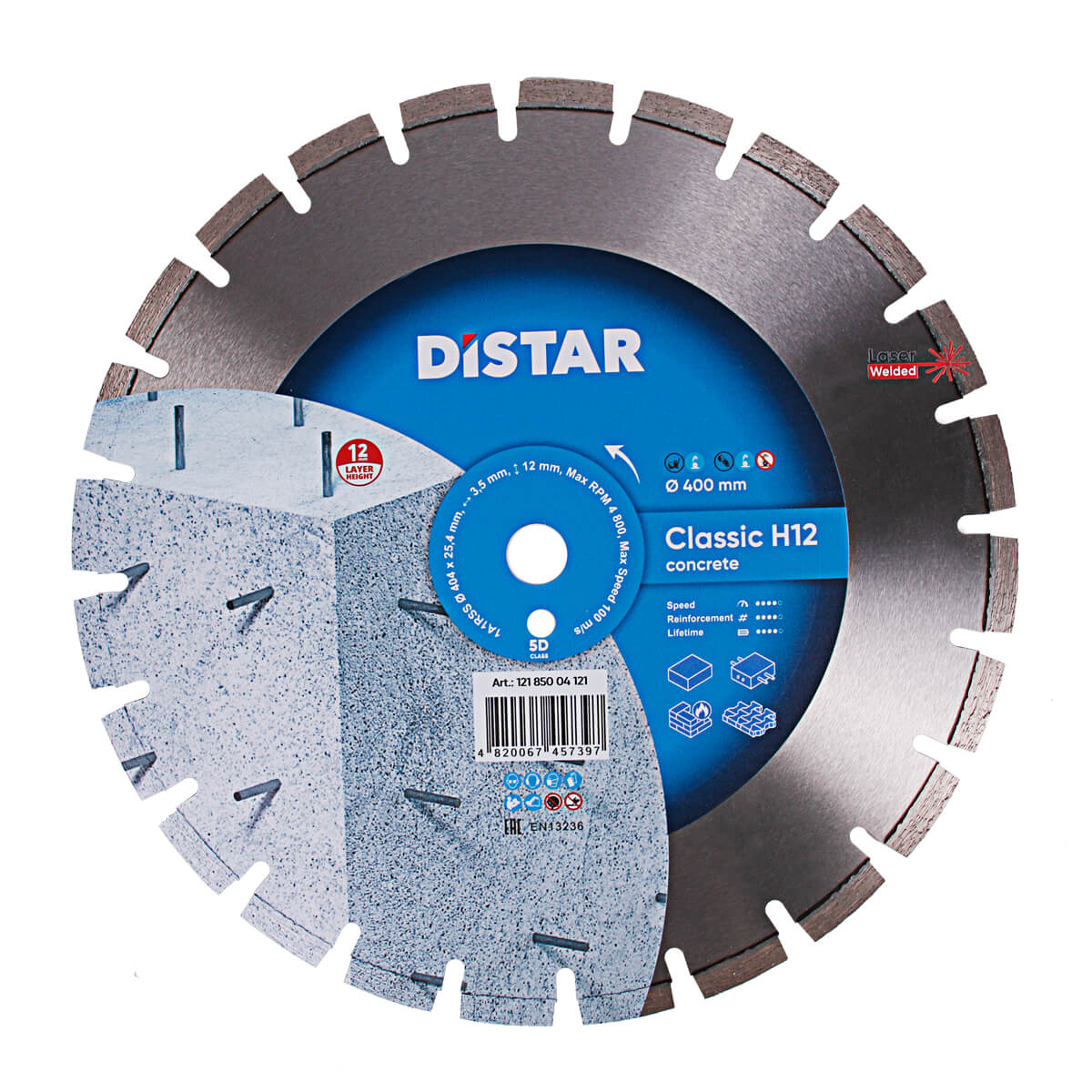 Disc diamantat DISTAR pentru beton Classic H1..