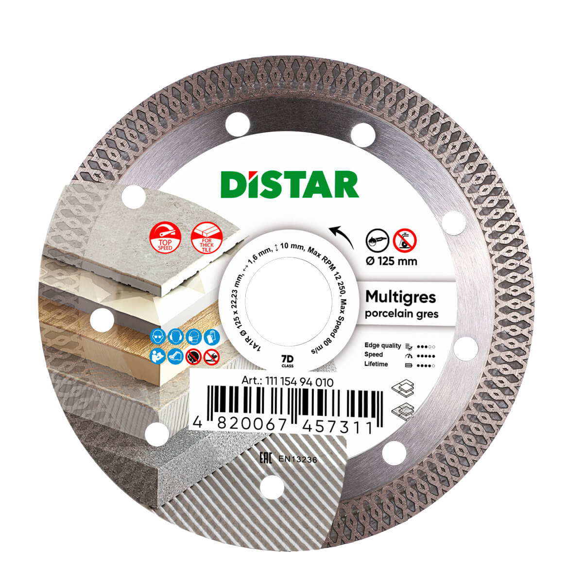 Disc diamantat DISTAR pentru placi ceramici M..