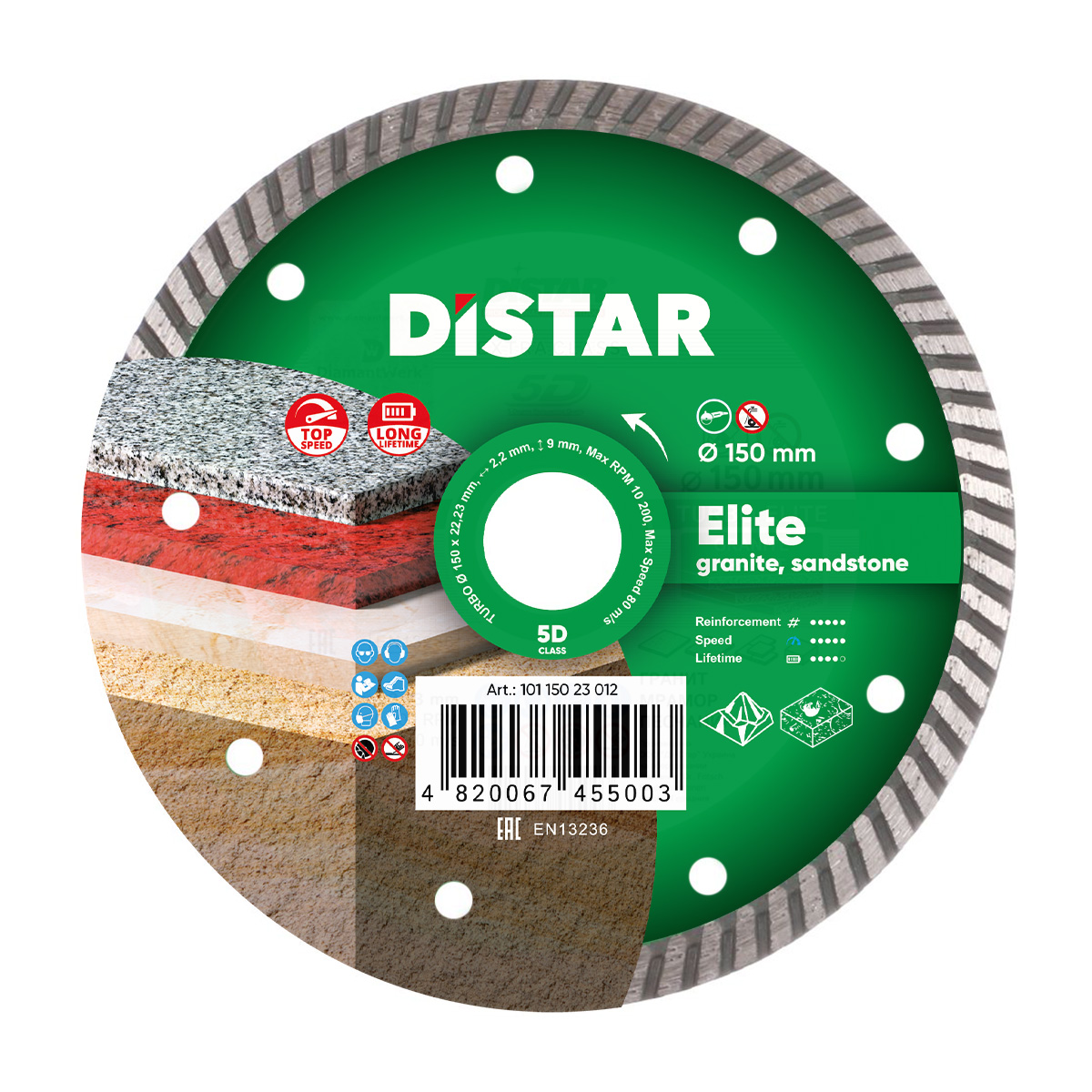Disc diamantat DISTAR pentru granit,marmura E..