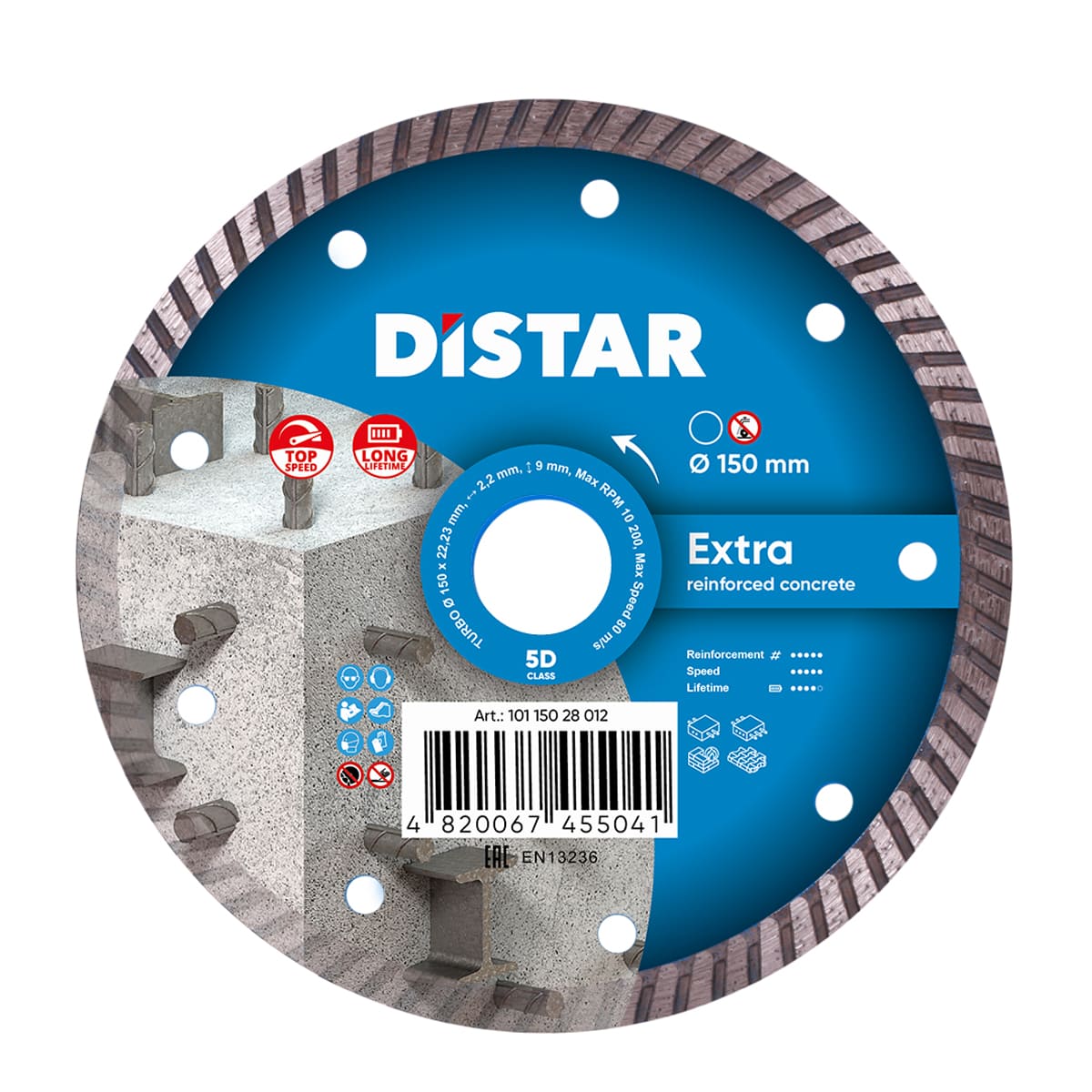 Disc diamantat DISTAR pentru beton Extra d150..