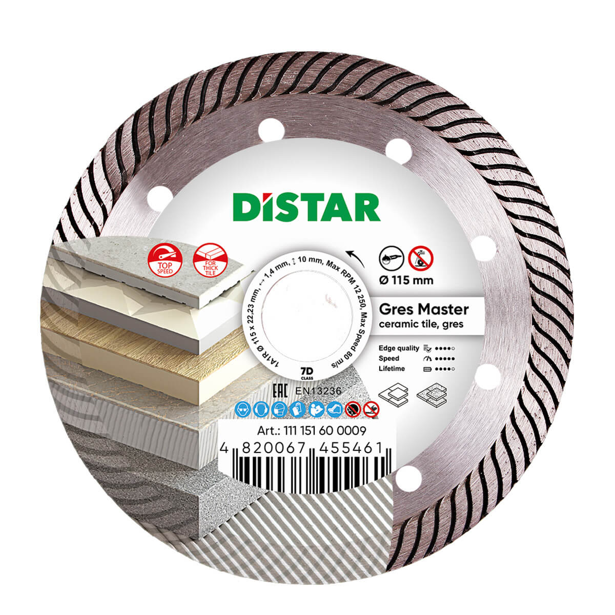 Disc diamantat DISTAR pentru placi ceramici G..