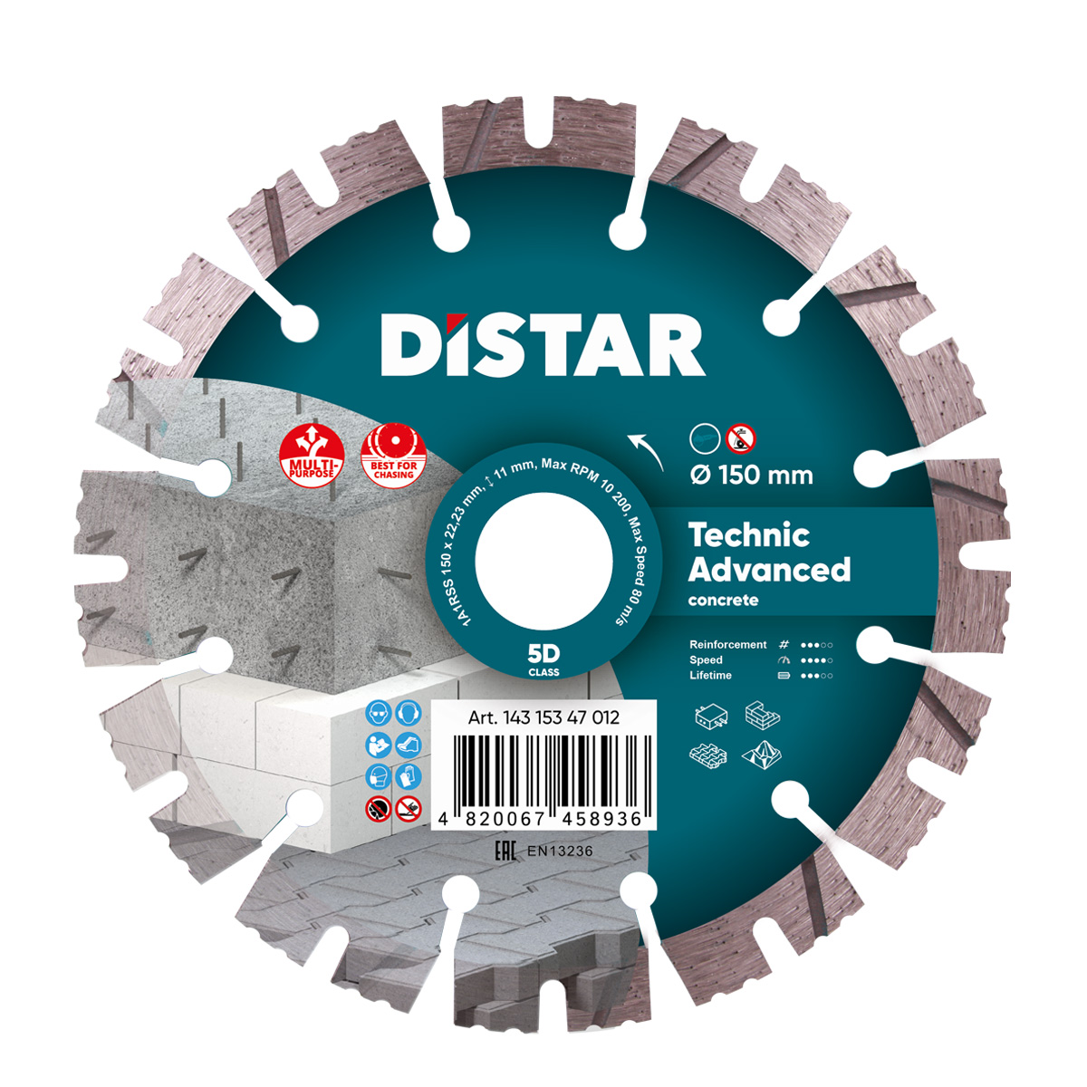 Disc diamantat DISTAR pentru beton Technic Ad..