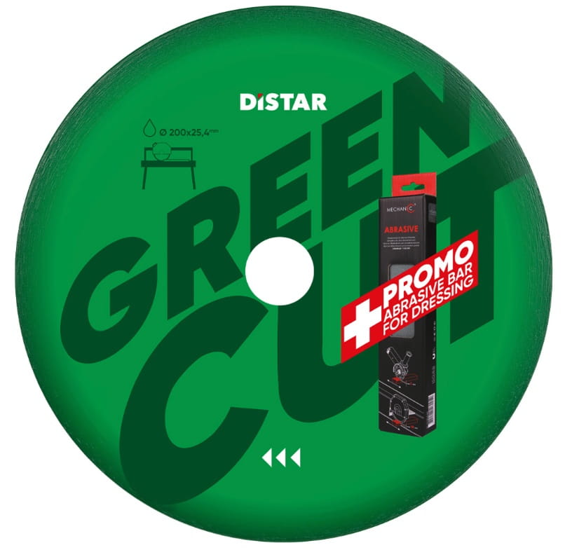 Disc diamantat 1A1R 200x1,6x10x25,4 Green Cut..