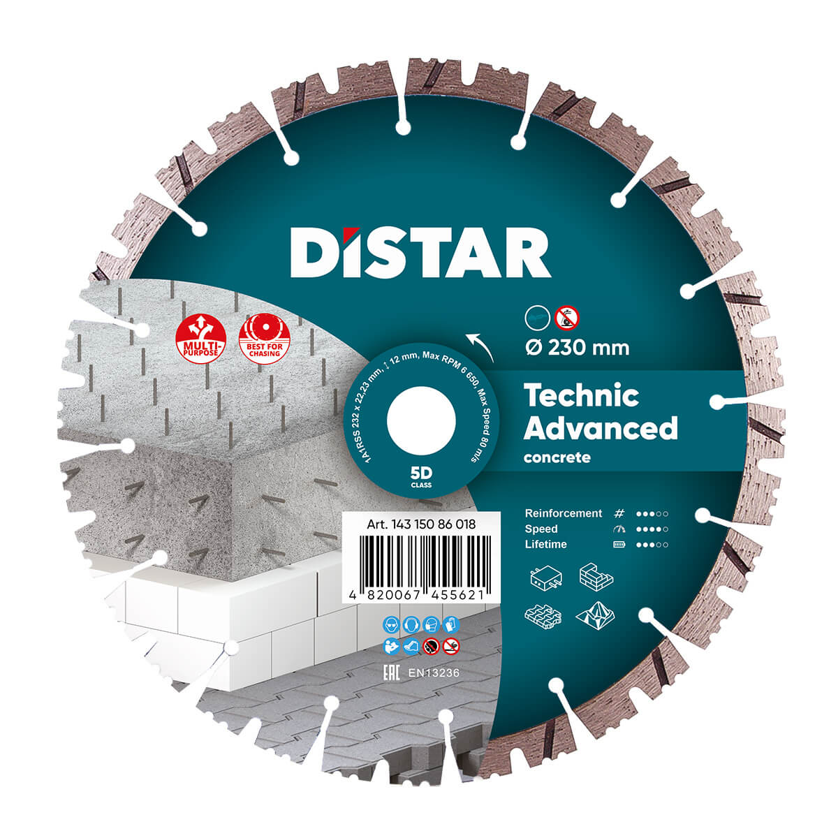 Disc diamantat DISTAR pentru beton Technic Ad..