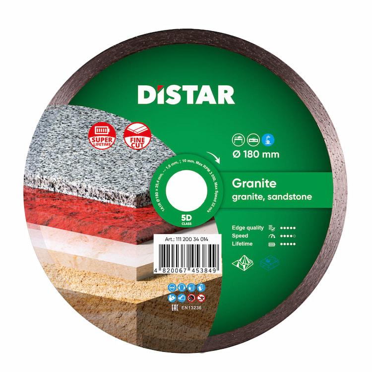 Disc de diamant 1A1R Granit d180..