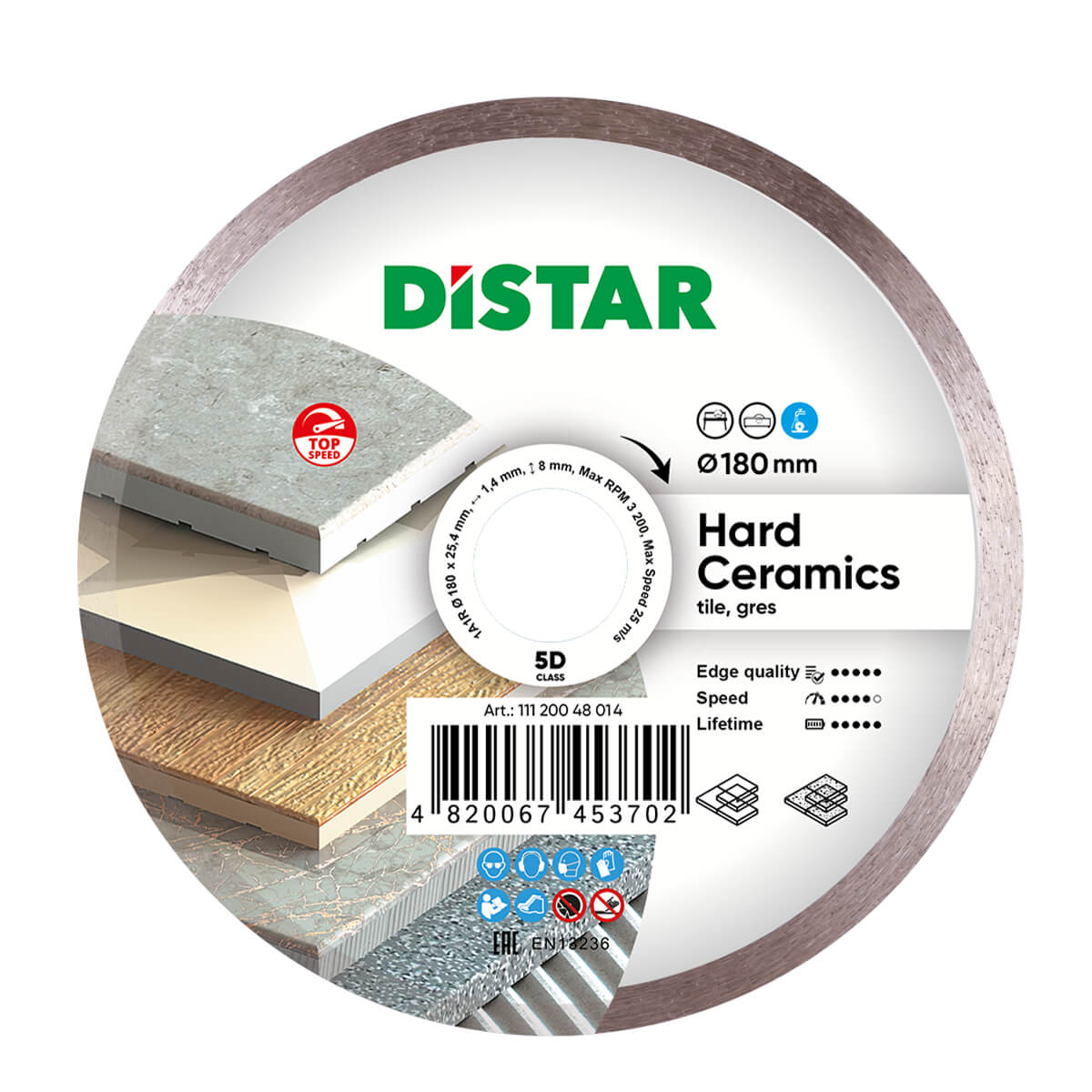 Disc diamantat DISTAR pentru placi ceramici H..