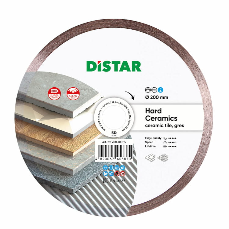 Disc diamantat 1A1R Hard Ceramics d200x22,23..