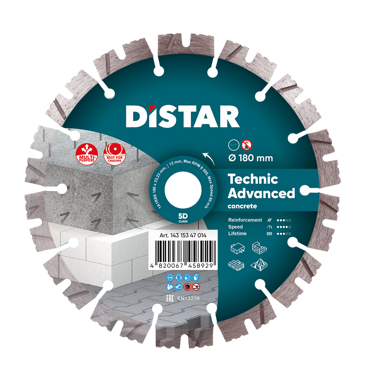 Disc diamantat DISTAR pentru beton Technic Ad..