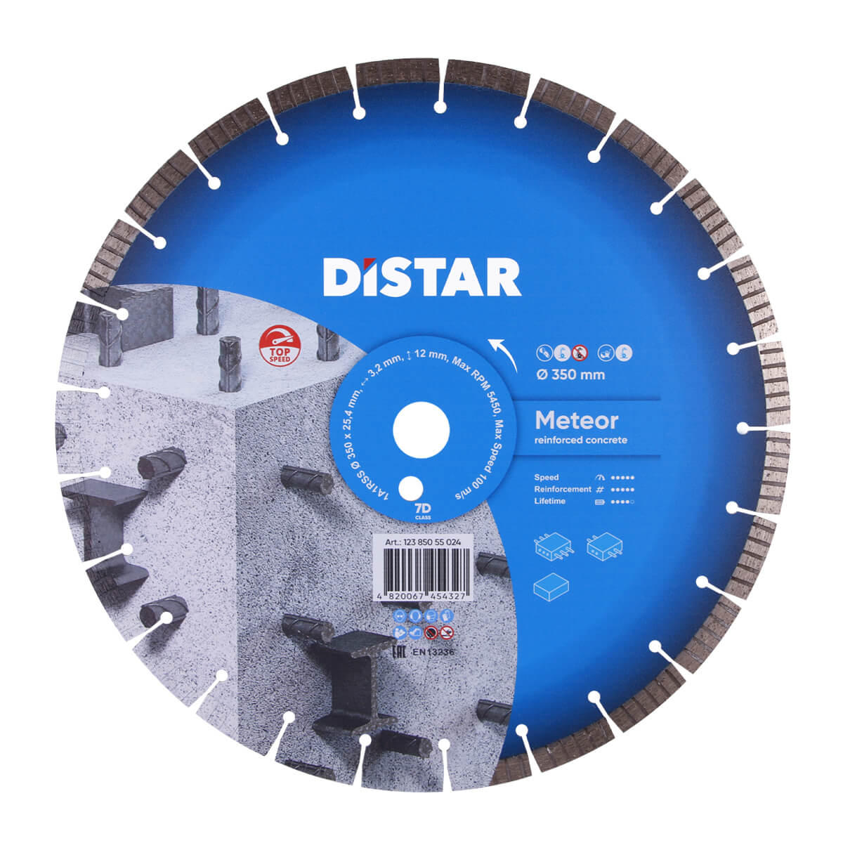 Disc diamantat DISTAR pentru beton Meteor d35..