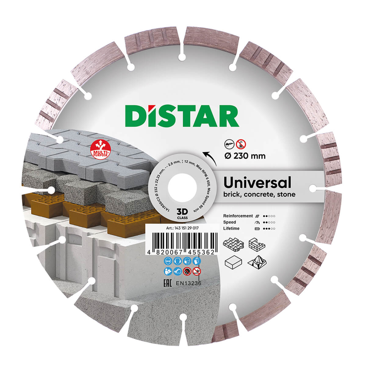 Disc diamantat DISTAR pentru beton Bestseller..