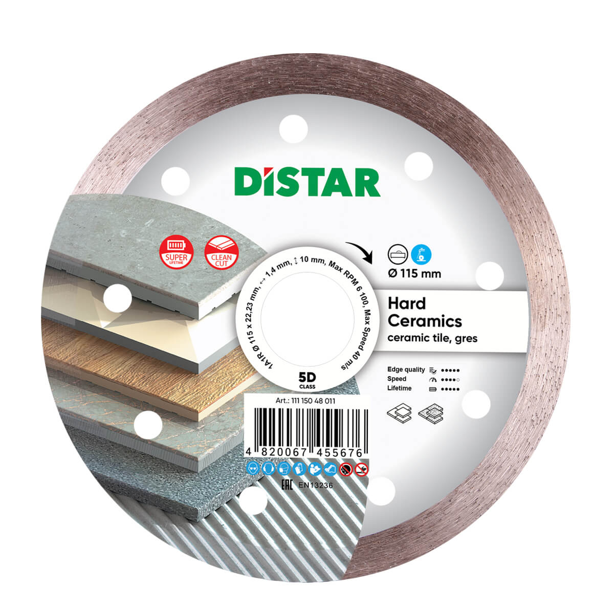 Disc diamantat DISTAR pentru placi ceramici H..