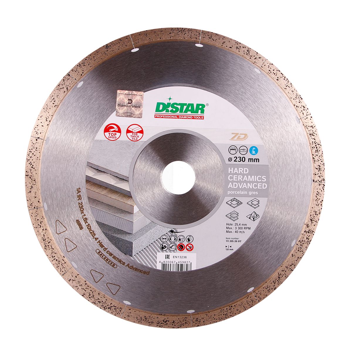 Disc diamantat DISTAR pentru placi ceramici H..