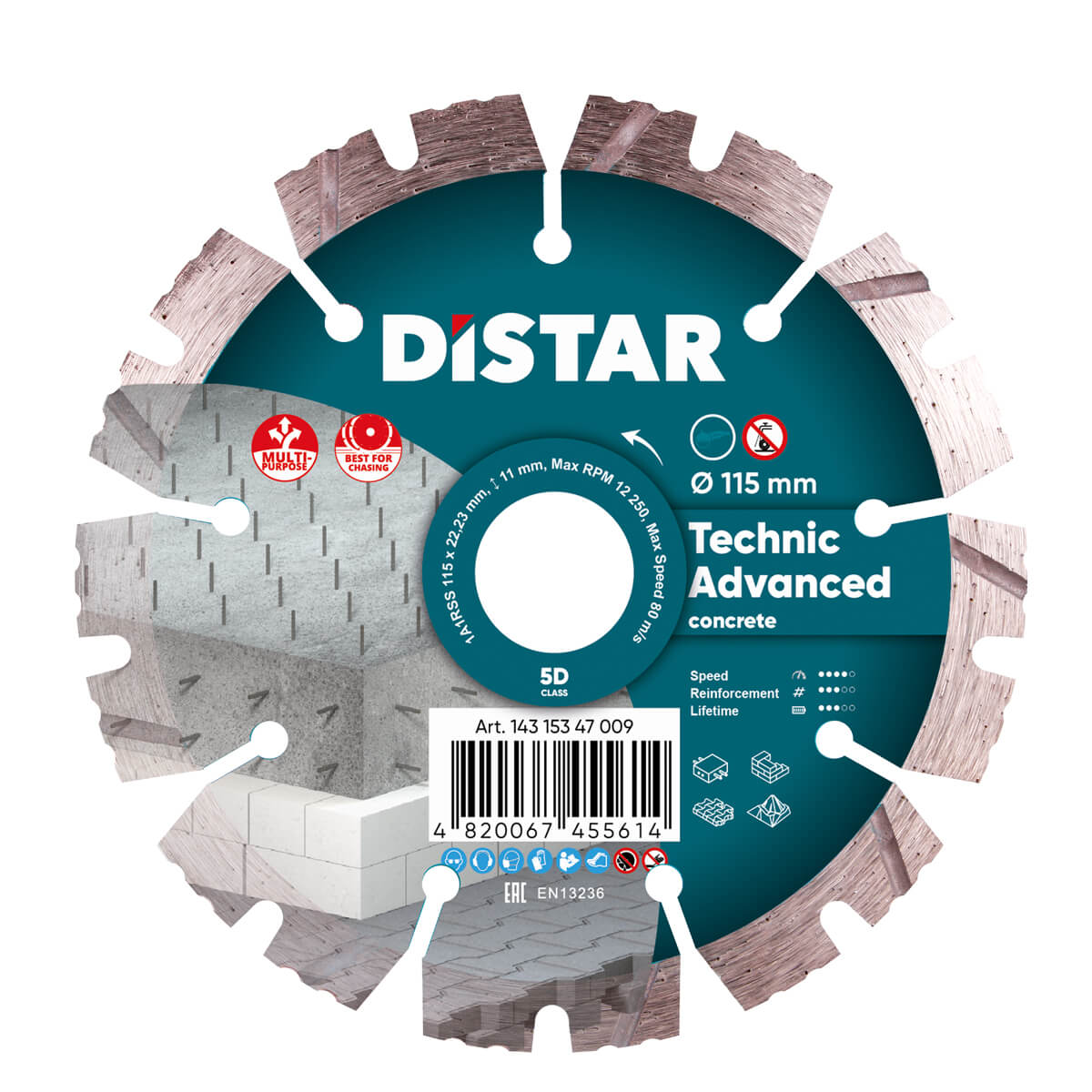 Disc diamantat DISTAR pentru beton Technic Ad..